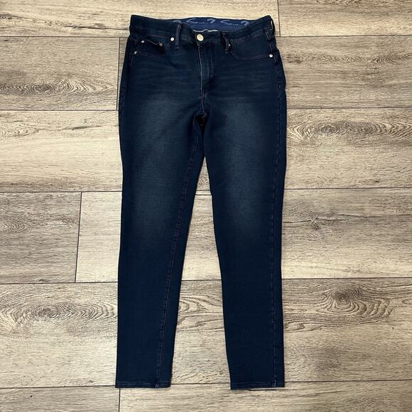 Seven 7 Jeans Women's Size 10 Brooks Knit Denim Legging Stretch Pockets - Picture 1 of 6